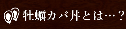 牡蠣カバ丼とは